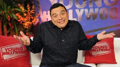 Carlos Mencia Visits Young Hollywood Studio