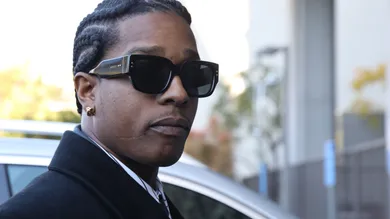 Asap Rocky walks into the courthosue