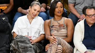 Celebrities At The Los Angeles Lakers Game