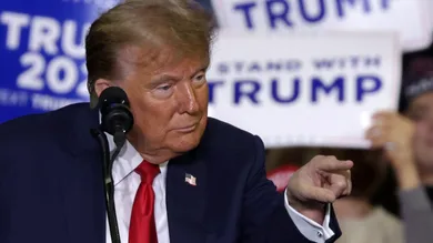 Donald Trump Holds Campaign Rally In Manchester, NH