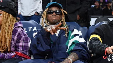 Celebrities At The Los Angeles Lakers Game