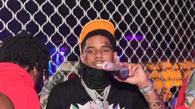 ATLANTA, GA - MAY 31 Rapper Pooh Shiesty attends Onyx Monday Nights at Onyx Nightclub on May 31, 2021 in Atlanta, Georgia.(Photo by Prince WilliamsWireimage)