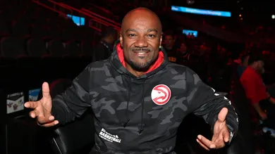 Celebrities Attend New York Knicks v Atlanta Hawks