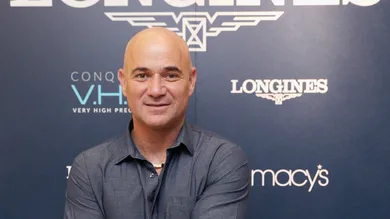 Longines Conquest V.H.P NY Launch With Andre Agassi