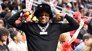 Celebrities Attend Toronto Raptors v Atlanta Hawks