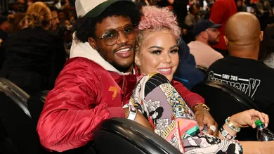 Celebrities Attend Denver Nuggets v Atlanta Hawks