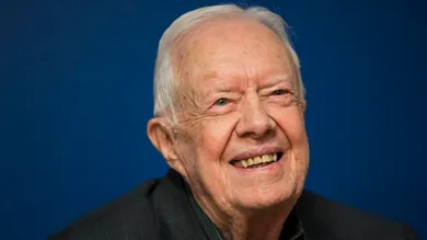 Jimmy Carter Signs Copies Of His New Book "Faith: A Journey For All"