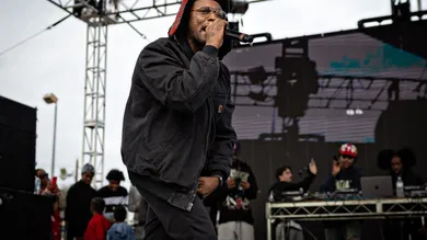 Top Dawg Entertainment (TDE) throws its 10th annual toy drive and concert featuring SZA, Jay Rock, YG and other TDE artists performing followed by a gift giveaway to kids in the Nickerson Gardens housing projects