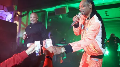 Flipper's Roller Boogie Palace Big Game After Party Celebrating The Release Of "Coming Home" By Usher And "Gin & Juice" By Dre And Snoop At Encore Beach Club At Wynn Las Vegas