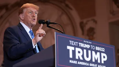 Former President Trump Holds Super Tuesday Election Night Event At Mar-A-Lago