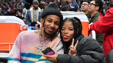 Celebrities At The Los Angeles Clippers Game