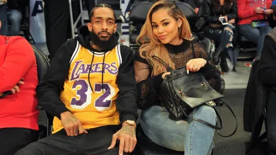 Celebrities At The Los Angeles Lakers Game