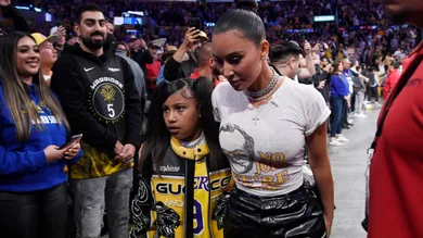 Celebrities At The Los Angeles Lakers Game