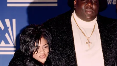 Notorious B.I.G. AKA Biggie Smalls Receives Billboard Music Award.