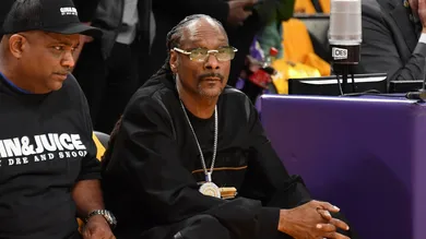 Celebrities At The Los Angeles Lakers Game