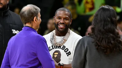 Celebrities At The Los Angeles Lakers Game