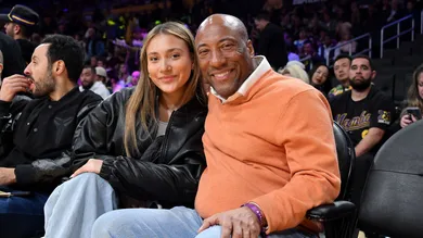 Celebrities At The Los Angeles Lakers Game