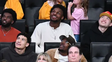 Celebrities At The Los Angeles Lakers Game