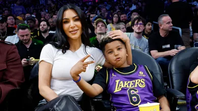 Celebrities At The Los Angeles Lakers Game