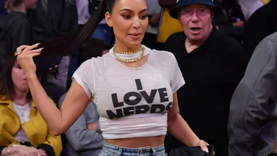 Celebrities At The Los Angeles Lakers Game