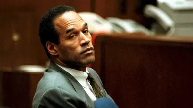 O. J. Simpson sits in Superior Court in Los Angele