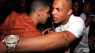 TI, Chris Brown And Drake Visit GreenHouse - August 24, 2010