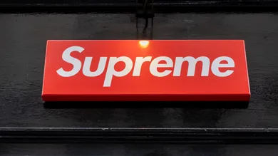 Fashion Label Supreme In London