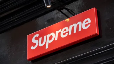 Fashion Label Supreme In London