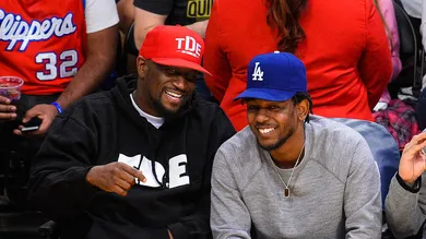 Celebrities At The Los Angeles Lakers Game