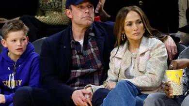 Celebrities At The Los Angeles Lakers Game