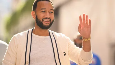 John Legend, American singer-songwriter and pianist is seen