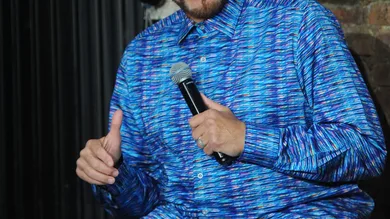 Sinbad Performs At The Stress Factory Comedy Club