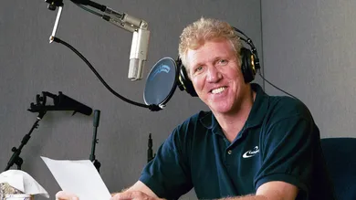 Bill Walton recording session for video game
