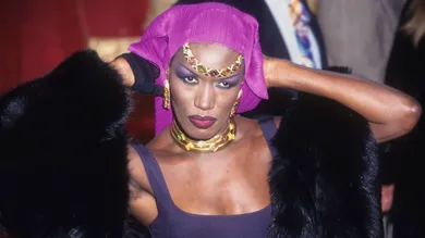 Grace Jones Poses For A Portrait