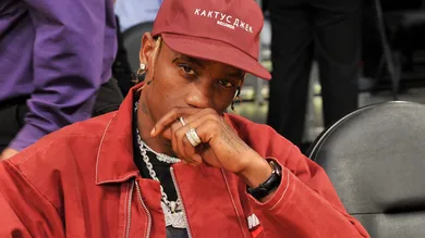 Celebrities At The Los Angeles Lakers Game