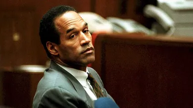 O. J. Simpson sits in Superior Court in Los Angele