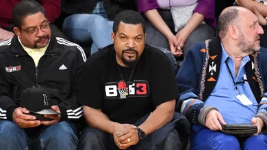 Celebrities At The Los Angeles Lakers Game