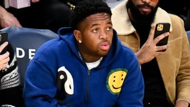 Celebrities At The Los Angeles Lakers Game