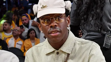 Celebrities At The Los Angeles Lakers Game