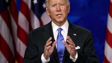 Joe Biden Accepts Party's Nomination For President In Delaware During Virtual DNC