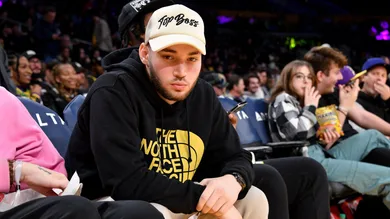 Celebrities At The Los Angeles Lakers Game