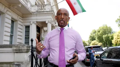 Montel Williams Visits The Iranian Embassy, London