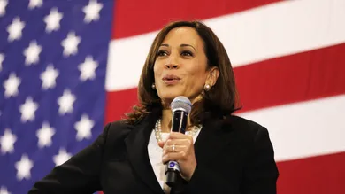 Democratic Presidential Candidate Kamala Harris Holds Town Hall In New Hampshire