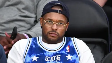 Celebrities At The Los Angeles Lakers Game