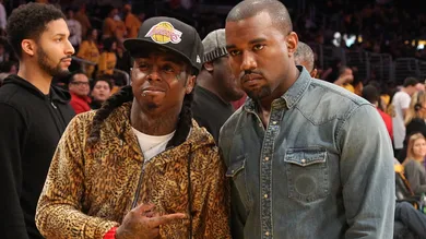 Celebrities At The Lakers Game