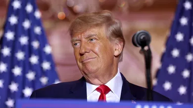 Former U.S. President Donald Trump Makes An Announcement At His Florida Home