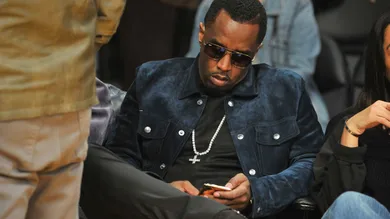 Celebrities At The Los Angeles Lakers Game