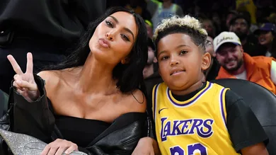 Celebrities At The Los Angeles Lakers Game