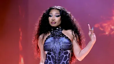 Megan Thee Stallion performs during the Hot Girl Summer Tour at Crypto.com Arena in Los Angeles