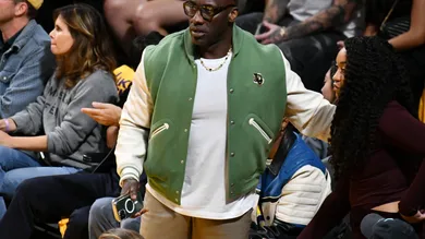 Celebrities At The Los Angeles Lakers Game